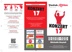 Flyer bzw. Programm zum Konzert `17 (PDF-Datei)