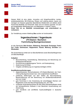 Ingenieure (w/m)