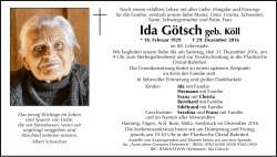 Ida Götsch geb. Köll