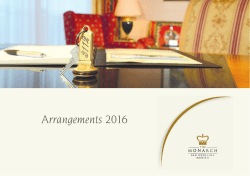 Arrangements 2016 - The Monarch Hotel