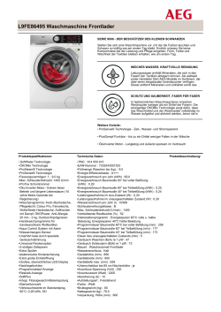L9FE86495 Waschmaschine Frontlader