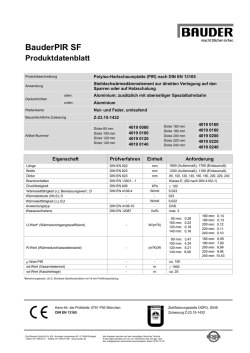Technisches Datenblatt