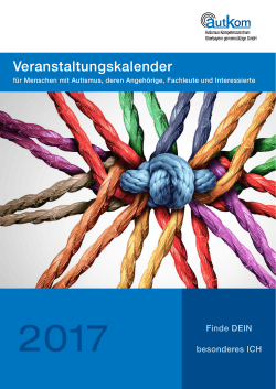Veranstaltungskalender - Autismuskompetenzzentrum Oberbayern