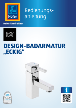 design-badarmatur „eckig“