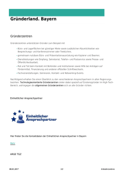 Gr&uuml;nderzentren: Gr&uuml;nderland.Bayern
