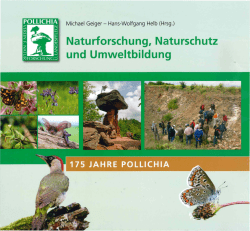 Naturforschung, Naturschutz und Umweltbildung