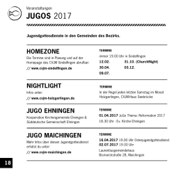 Jugos im Kirchenbezirk