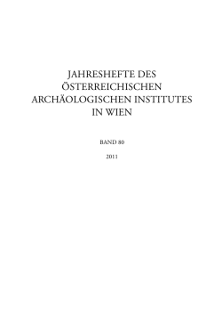 Die Tempel und Alt&auml;re der Artemis in Ephesos und ihre Baumaterialen