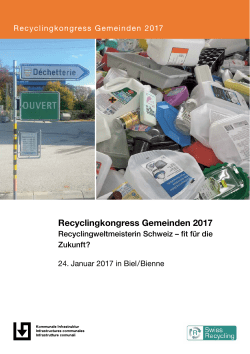 Recyclingkongress Gemeinden 2017