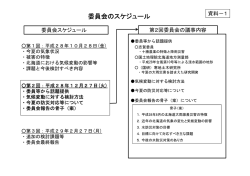 委員会のスケジュール