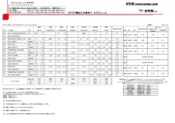 【アジア】 中東 - NYK Container Line株式会社