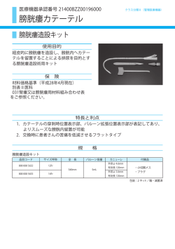 膀胱瘻カテーテル