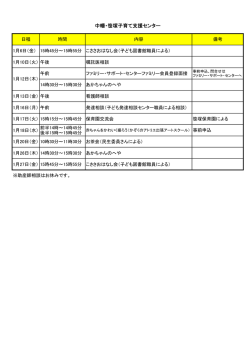 中幡・笹塚子育て支援センター