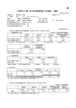 平成29年2月期 第3四半期決算短信