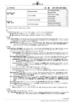 レイデオロ 牡 鹿 2014年 2月 5日生