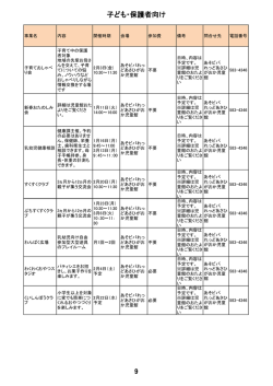 子ども・保護者向け 9