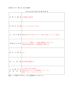 様式第 4 のチ（第 4 条、第 5 条関係） 事 業 の 概 要 石油製品の販売業
