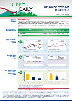 J-REIT DAILY 12/29号