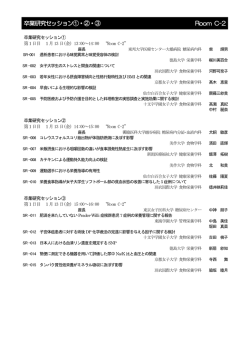 卒業研究セッション①・②・③ Room C-2