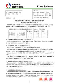 女性活躍推進法に基づく一般事業主行動計画の策定届の