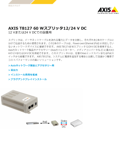 AXIS T8127 60 Wスプリッタ12/24 V DC