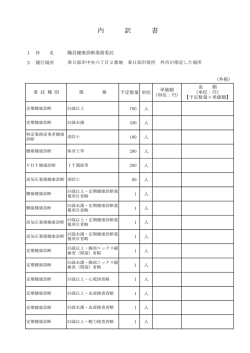内 訳 書 - 春日部市