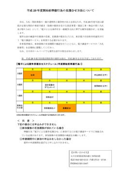 見積合せスケジュール等（PDF：162KB）