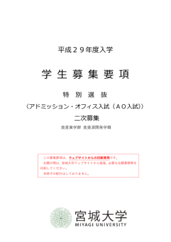 募集要項本文