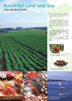 温暖な気候と肥沃な大地、豊かな海に囲 まれた千葉県。農業産出額は