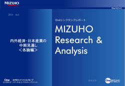 内外経済・日本産業の 中期見通し ＜各論編