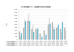 ガス使用量グラフ（武蔵野市総合体育館）