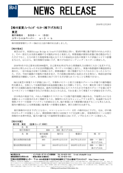 モニター(格下げ方向) - 格付投資情報センター
