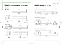 基礎付歩車道境界ブロックLE