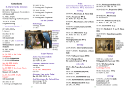 Gottesdienste-Kreise-Veranstaltungen: NOV 2016