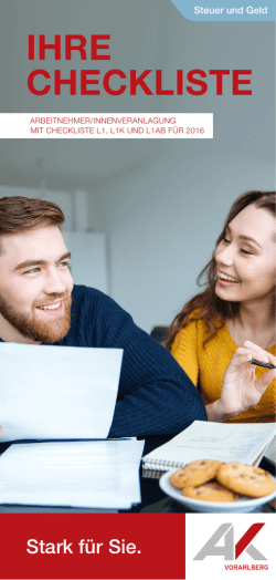 ihre checkliste - Arbeiterkammer