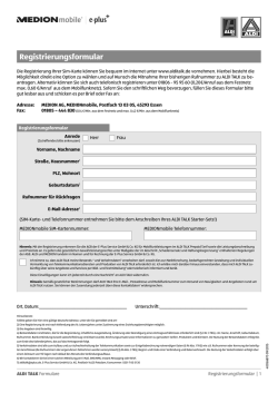 Registrierungsformular