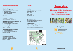 SenioAss - Sozial-Betriebe-Köln