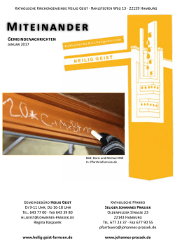 Januar 2017 - Katholische Kirchengemeinde Heilig