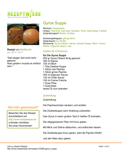 Gyros Suppe - Rezeptwiese