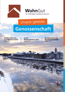 WohnGut 03/2016 - WohnBau Frankfurt