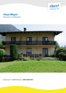 Haus Mayer in D&ouml;briach