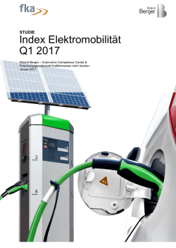 Index Elektromobilit&auml;t Q1 2017