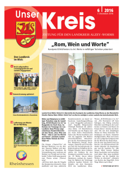 Kreiszeitung 2016/06 - Landkreis Alzey