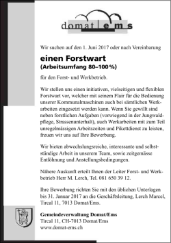 einen Forstwart
