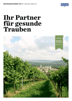 Ihr Partner f&uuml;r gesunde Trauben