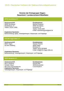 DVG - Deutscher Verband der Gebrauchshundsportvereine