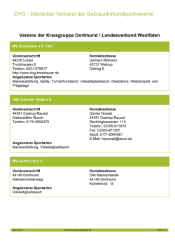 DVG - Deutscher Verband der Gebrauchshundsportvereine