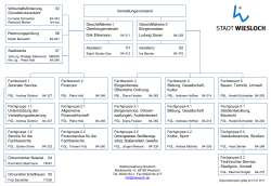 Organisationsplan der Stadtverwaltung Wiesloch