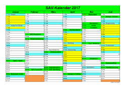 SAV-Kalender 2017