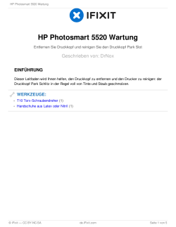 HP Photosmart 5520 Wartung